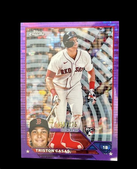 2023 Topps Chrome Triston Casas RC Purple Sonar Refractor 156 275