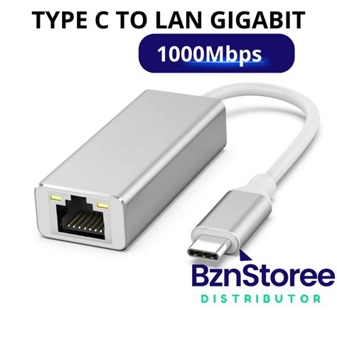 Jual Type C To Lan Rj45 Gigabit Ethernet Lan Adapter Usb Type C To Rj45 Gigabit Ethernet