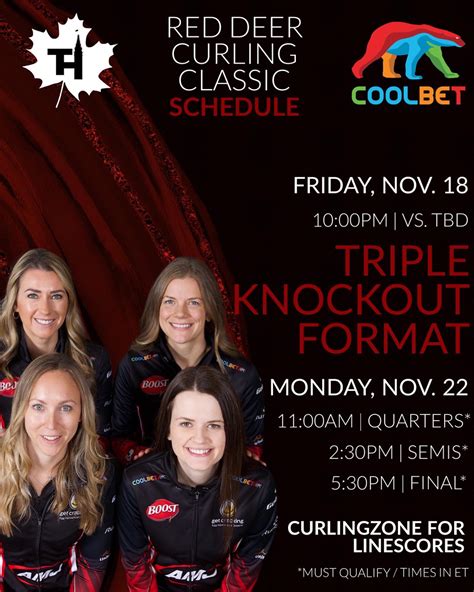 Team Homan on Twitter: "🥌🚨 EVENT SCHEDULE! We are at the Red Deer ...