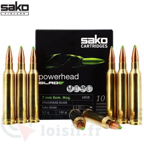 Cartouches Sako Powerhead Blade Mm Rem Mag Gr Armurerie Loisir