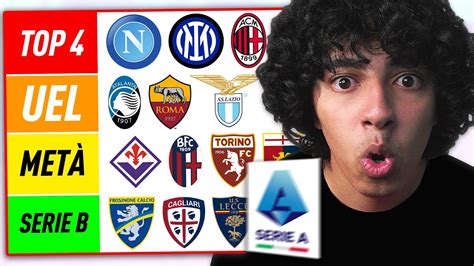 La Mia PREDICTION Sulla CLASSIFICA Della SERIE A 2023 24 YouTube