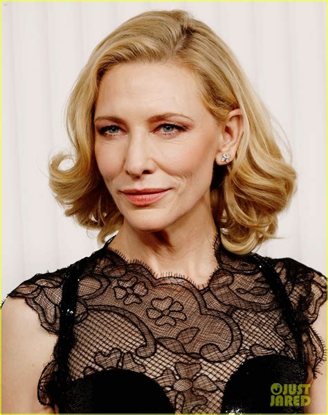 Cate Blanchett Wears Black Lace And Shimmering Dress To Sag Awards 2023 Photo 4899651 Cate