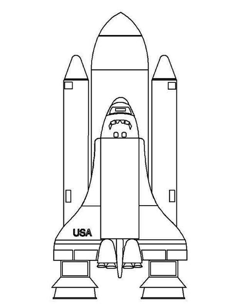 Usa Nasa Rocket Ship Coloring Page Download And Print Online Coloring