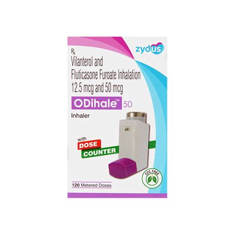 ODIHALE 50 WITH DOSE COUNTER Inhaler 120md : Price, Uses, Side Effects ...