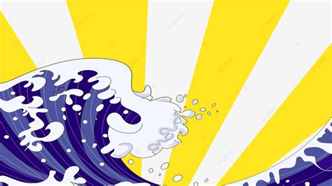 Ukiyo E Style Ocean Waves Ukiyo E Sea Wave Ukiyo E Style Png