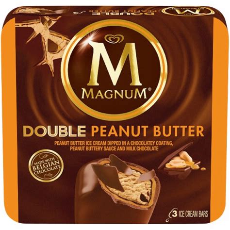 Magnum Double Peanut Butter Ice Cream Bars 3 Ct 304 Fl Oz Kroger