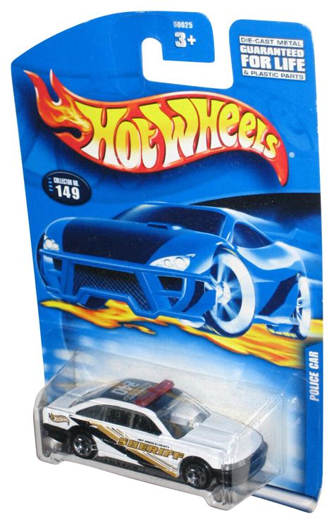 Hot Wheels Police Car Sheriff 2001 White Collector Toy Car 149 EBay