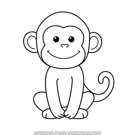 Macacos Para Desenhar - Desenho de macaco | Desenho Para Desenhar