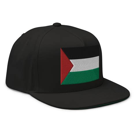 Free Palestine Hat, Palestinian Flag Embroidered Snapback Cap Gaza