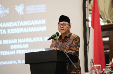 Gandeng Pbnu Mendag Zulhas Ungkap Tiga Jurus Umkm Santri Naik Kelas