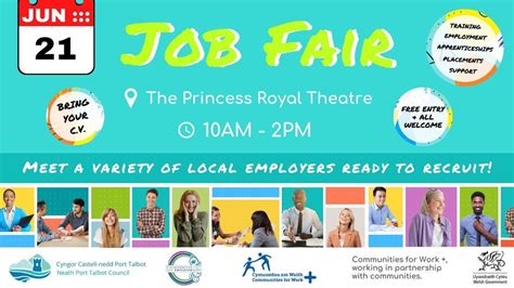 Port Talbot Job Fair 2023!, The Princess Royal Theatre, Port Talbot ...