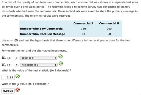 Answered In A Test Of The Quality Of Two Bartleby