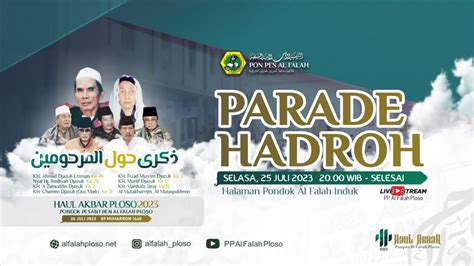 Live Parade Hadroh Ishari Se Jawa Timur Hau Akbar Pp Al