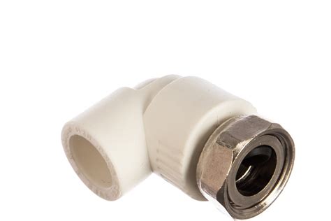 Угольник с накидной гайкой PRO AQUA PP-R белый 20 мм 3/4" PA29210b ...