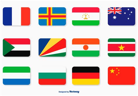 Flat Flag Icon Set - Download Free Vector Art, Stock Graphics & Images