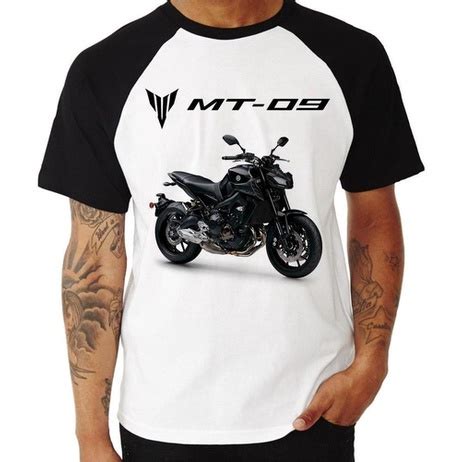 Camiseta Raglan Moto Yamaha Mt Midnight Black Shopee Brasil