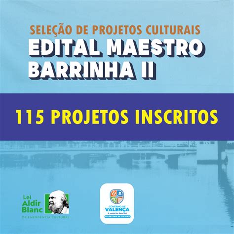 Projetos Inscritos No Edital Maestro Barrinha Ii Portal Da