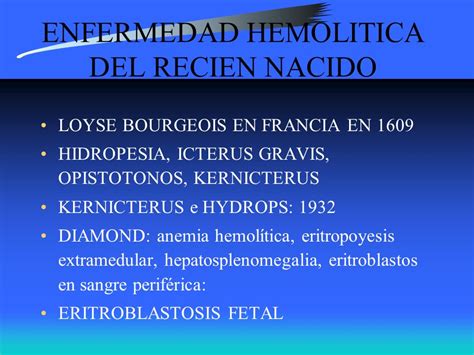 Enfermedad Hemol Tica Del Reci N Nacido Curso De Hematolog A Cl Nica