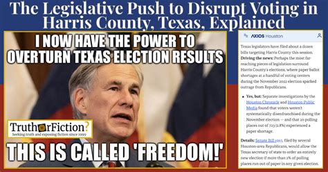 Can the Texas Governor Now Overturn Election Results? – Truth or Fiction?