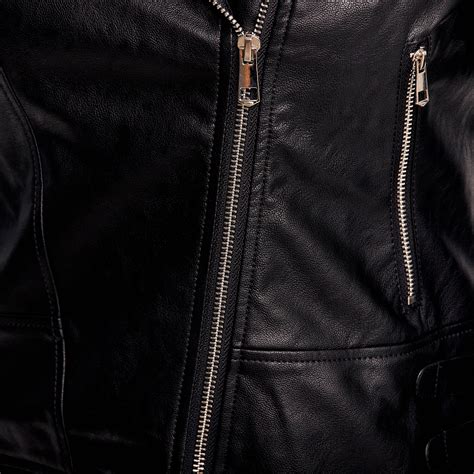 Veste perfecto simili cuir noir femme Bréal