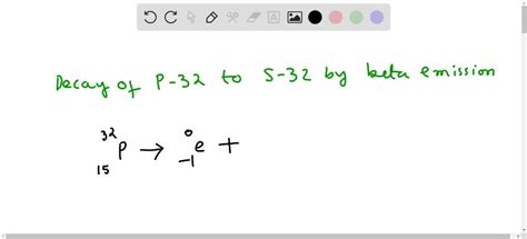 SOLVED: Write a balanced nuclear equation for the following: The nuclide phosphorus-32 undergoes ...