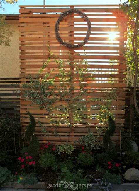 Garden Art Diy A Diy Espalier Privacy Screen For The Backyard