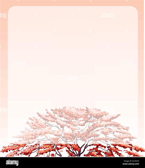 Border design with top of a tree illustration Stock Vector Image & Art ...