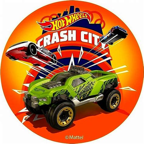 OPŁATEK NA TORT HOT WHEELS OKRĄGŁY GRUBY CM Cena Opinie Dekoracje tortów