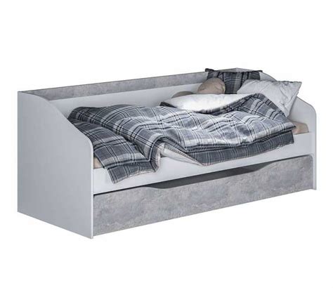 Паскаль кровать детская белый / цемент светлый купить в интернет ...
