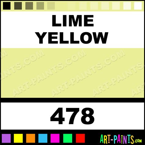 Lime Yellow Folk Art Acrylic Paints - 478 - Lime Yellow Paint, Lime ...