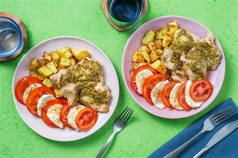 Pesto Chicken Thigh Traybake Recipe Hellofresh