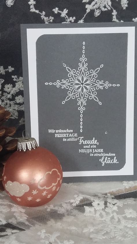 Weihnachtskarte Mit Dem Set Weihnachtsstern Von Stampin Up