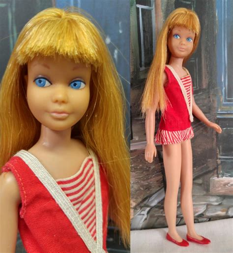 Vintage SL Skipper With Red Blonde Hair Red To Blonde Vintage Barbie Dolls Red Blonde Hair