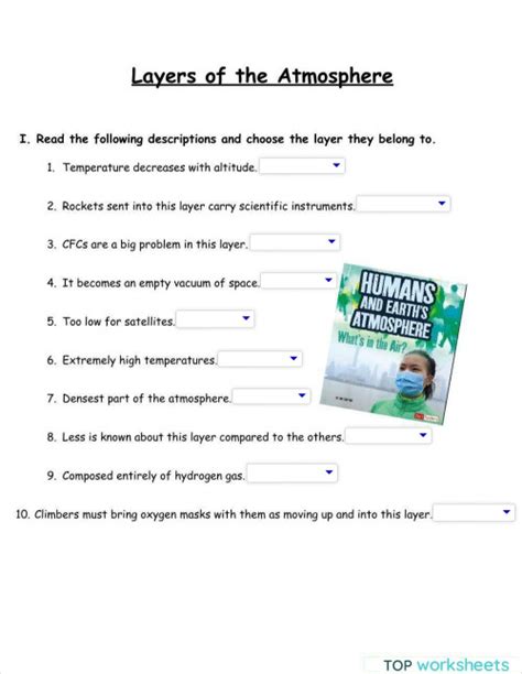 Layers Of The Atmosphere Interactive Worksheet Topworksheets