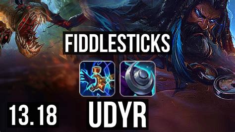 FIDDLESTICKS Vs UDYR TOP 4 6M Mastery 5 1 8 900 Games Rank 8