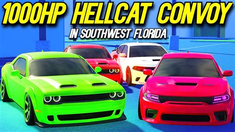 Roblox Roleplay Crazy 1000hp Hellcat Convoy Youtube