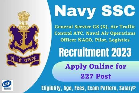 Navy Ssc Officers Various Entries January Batch Apply Online For