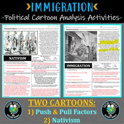 Immigration Political Cartoon Analysis Answers