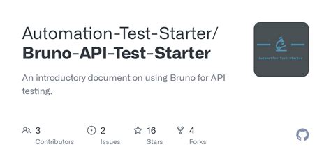 Github Automation Test Starter Bruno Api Test Starter An