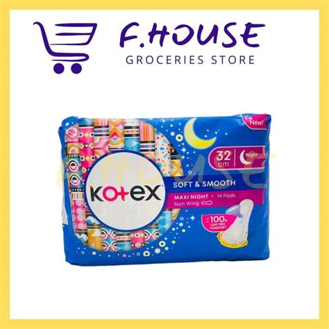 Kotex Soft Smooth Maxi Night Non Wing Cm S Lazada