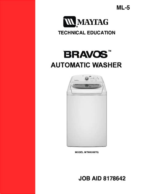 Fillable Online Maytag Bravos Washer Will Not Start Diagnosis And