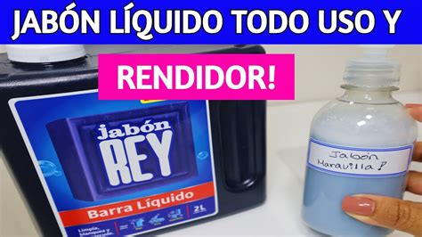 CÓMO HACER RENDIR TU JABÓN LÍQUIDO PARA TODO USO YouTube