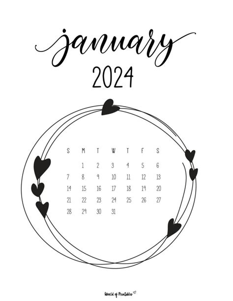 January 2024 Calendar Drawing Ula Lianna