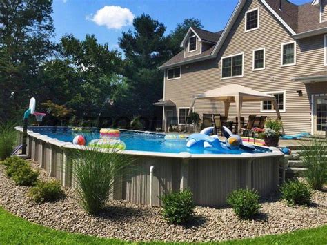 There Are Some Looks At Above Ground Pools With Decks Designs That Are