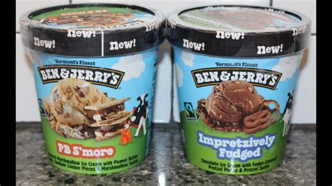 Ben And Jerrys Ice Cream Pb Smores And Impretzively Fudged Review