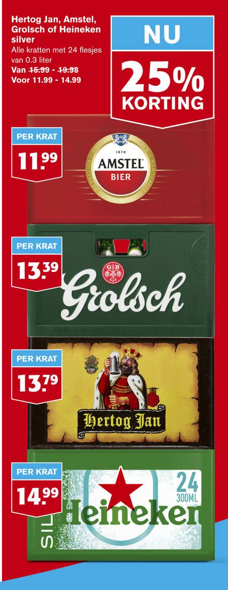 Amstel Krat Bier Folder Aanbieding Bij Hoogvliet Details