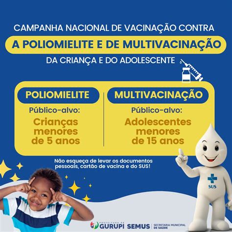 Em Gurupi Tem Início Campanha De Vacinação Contra Poliomielite E