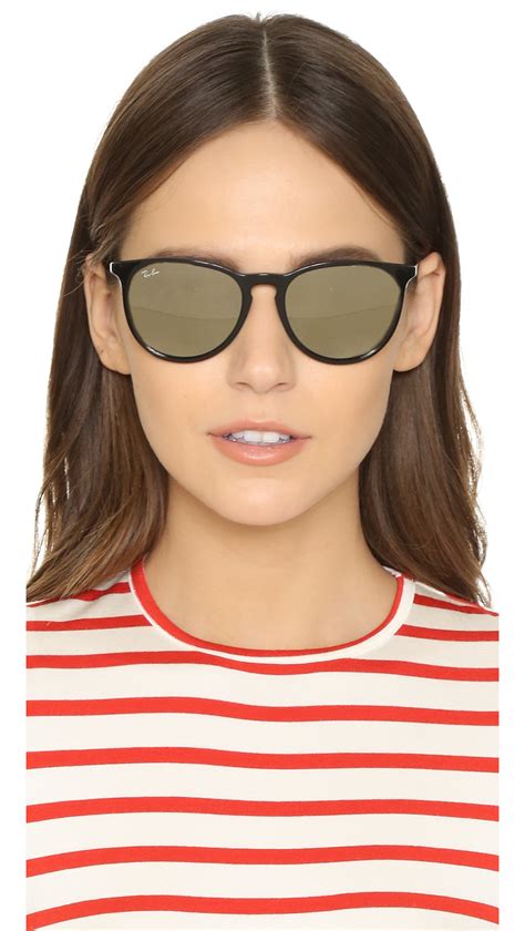 Lyst Ray Ban Erika Sunglasses In Black