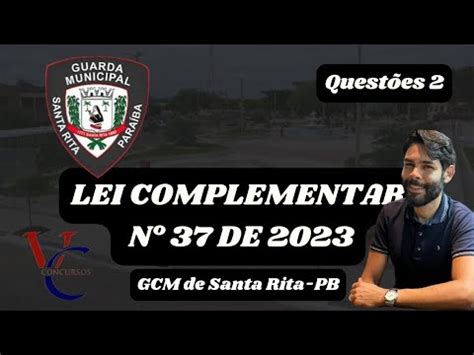 Gcm De Santa Rita Pb Lei N De Quest Es De Maio De