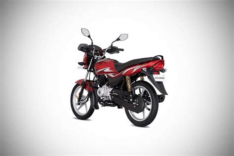 Bajaj Platina 100 Electric Start Cocktail Wine Red Rear Left 2021 | AUTOBICS